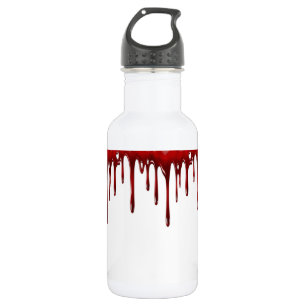 Falln Blood Tropfen White Edelstahlflasche