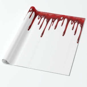 Falln Blood Tropfen White Geschenkpapier