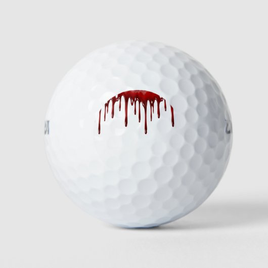 Falln Blood Tropfen White Golfball (Vorderseite)