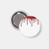 Falln Blood Tropfen White Magnet (Vorderseite/Rückseite)