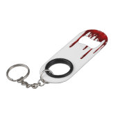 Falln Blood Tropfen White Mini Flaschenöffner (Vorderseite Schrägansicht)
