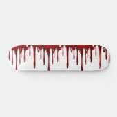 Falln Blood Tropfen White Skateboard (Horizontal)