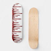 Falln Blood Tropfen White Skateboard (Vorderseite)