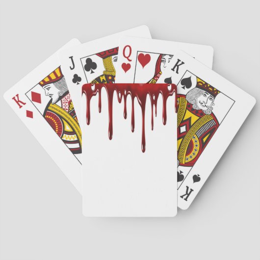 Falln Blood Tropfen White Spielkarten (Rückseite)