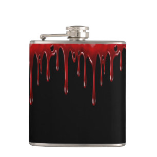 Falln Blood Tropfens Black Flachmann