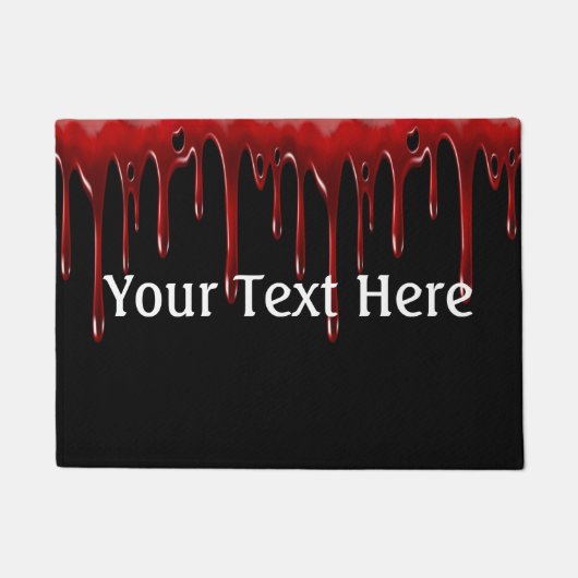 Falln Blood Tropfens Black Fußmatte (Vorderseite)