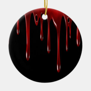 Falln Blood Tropfens Black Keramik Ornament