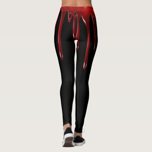 Falln Blood Tropfens Black Leggings (Rückseite)
