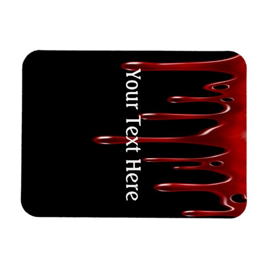 Falln Blood Tropfens Black Magnet (Horizontal)