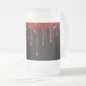 Falln Blood Tropfens Black Mattglas Bierglas (VorderseiteRechts)
