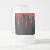 Falln Blood Tropfens Black Mattglas Bierglas (Vorderseite Links)