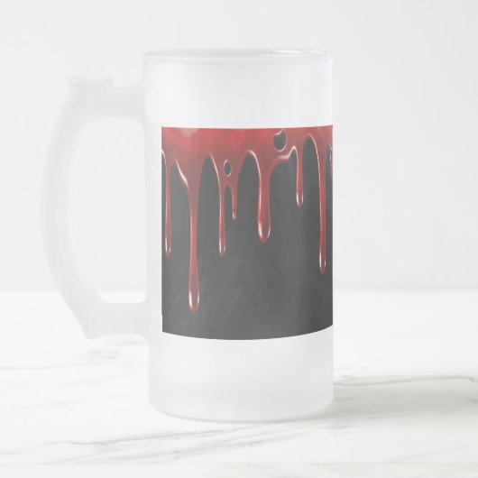Falln Blood Tropfens Black Mattglas Bierglas (Links)