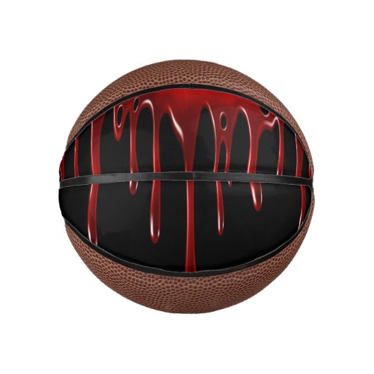 Falln Blood Tropfens Black Mini Basketball (Vorderseite)
