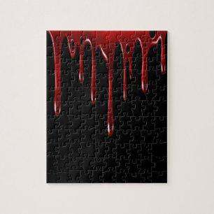 Falln Blood Tropfens Black Puzzle