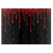 Falln Blood Tropfens Black Schneidebrett (Vorderseite)