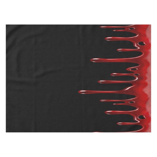 Falln Blood Tropfens Black Tischdecke (Vorderseite (Horizontal))