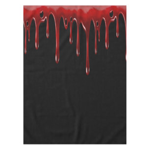 Falln Blood Tropfens Black Tischdecke
