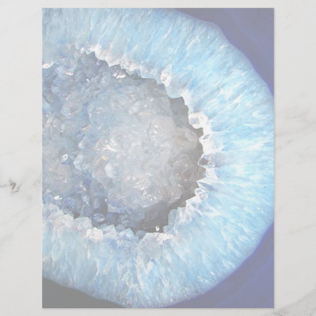 Falln Blue Crystal Geode (Vorderseite)