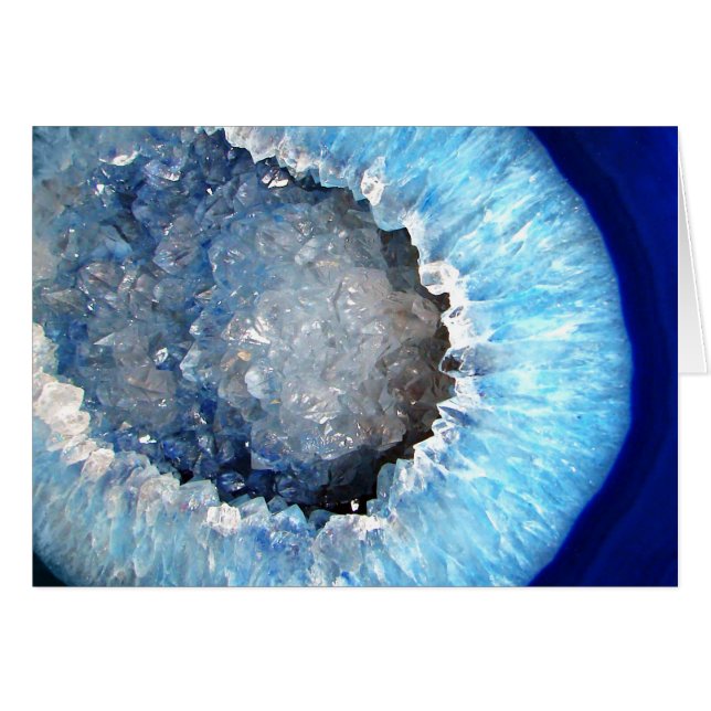Falln Blue Crystal Geode (Vorderseite (Horizontal))