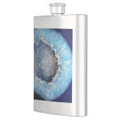 Falln Blue Crystal Geode Flachmann (Links)