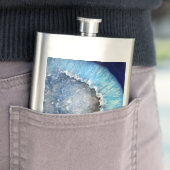 Falln Blue Crystal Geode Flachmann (Beispiel)