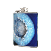 Falln Blue Crystal Geode Flachmann (Links)