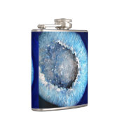 Falln Blue Crystal Geode Flachmann (Rechts)