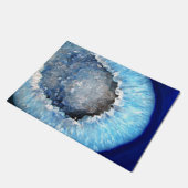 Falln Blue Crystal Geode Fußmatte (Schrägansicht)