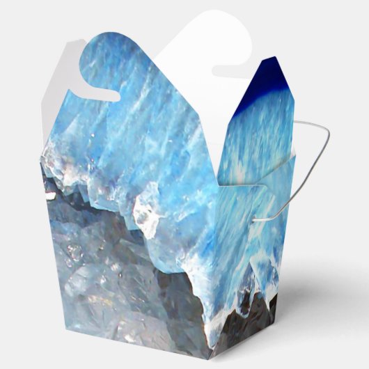 Falln Blue Crystal Geode Geschenkschachtel (Geöffnet)