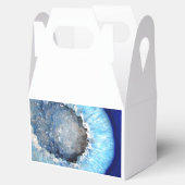 Falln Blue Crystal Geode Geschenkschachtel (Geöffnet)