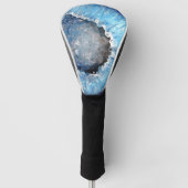 Falln Blue Crystal Geode Golf Headcover (Vorderseite)