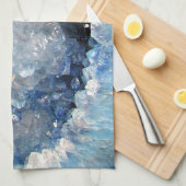 Falln Blue Crystal Geode Küchentuch (Viertel Falte)