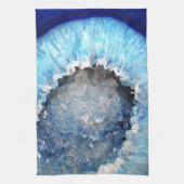 Falln Blue Crystal Geode Küchentuch (Vertikal)