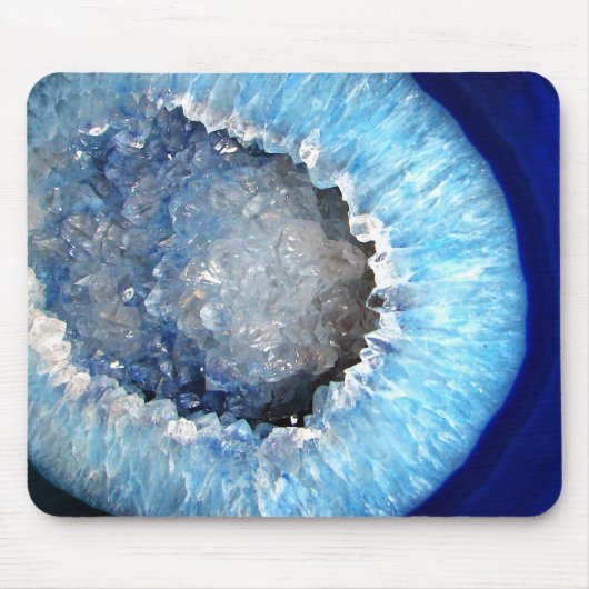Falln Blue Crystal Geode Mousepad (Vorne)