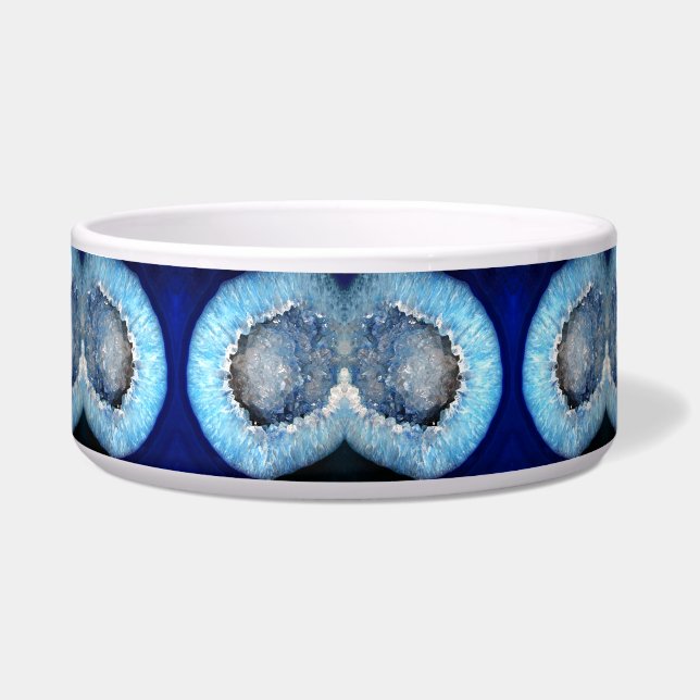Falln Blue Crystal Geode Napf (Vorderseite)