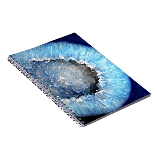 Falln Blue Crystal Geode Notizblock (Rechte Seite)