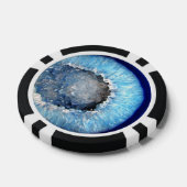 Falln Blue Crystal Geode Pokerchips (Einzeln)
