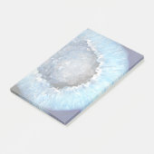 Falln Blue Crystal Geode Post-it Klebezettel (angewinkelt)