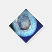 Falln Blue Crystal Geode Serviette (Ecke)