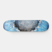 Falln Blue Crystal Geode Skateboard (Horizontal)