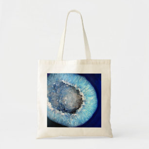 Falln Blue Crystal Geode Tragetasche