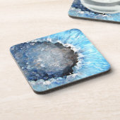 Falln Blue Crystal Geode Untersetzer (Linke Seite)