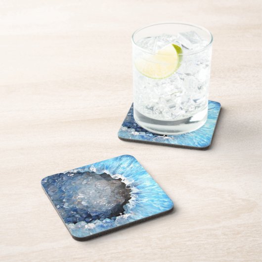 Falln Blue Crystal Geode Untersetzer (Rechte Seite)