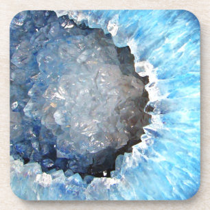 Falln Blue Crystal Geode Untersetzer