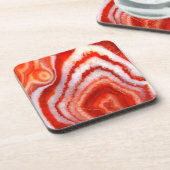 Falln Blut Orange Agate. Getränkeuntersetzer (Linke Seite)