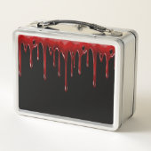 Falln Blut-Tropfen Metall Lunch Box (Rückseite)