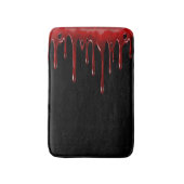 Falln Blut-Tropfen-Schwarzes Badematte (Vorderseite Vertikal)