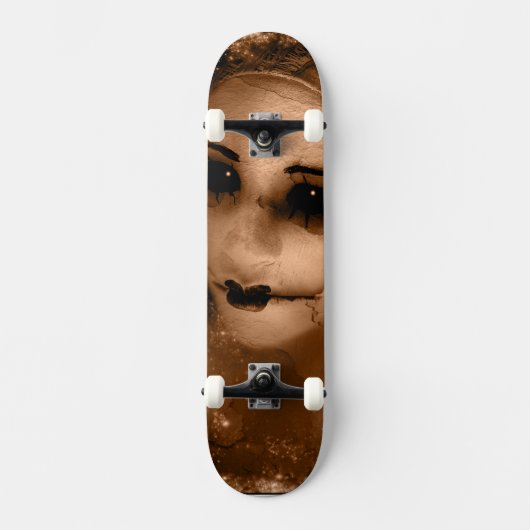 Falln Broken Pierrot Original Art Skateboard (Vorderseite)