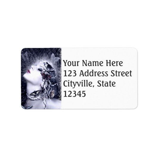 Falln Butterfly Adressaufkleber (Vorne)