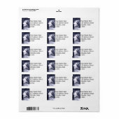 Falln Butterfly Adressaufkleber (Vorne)